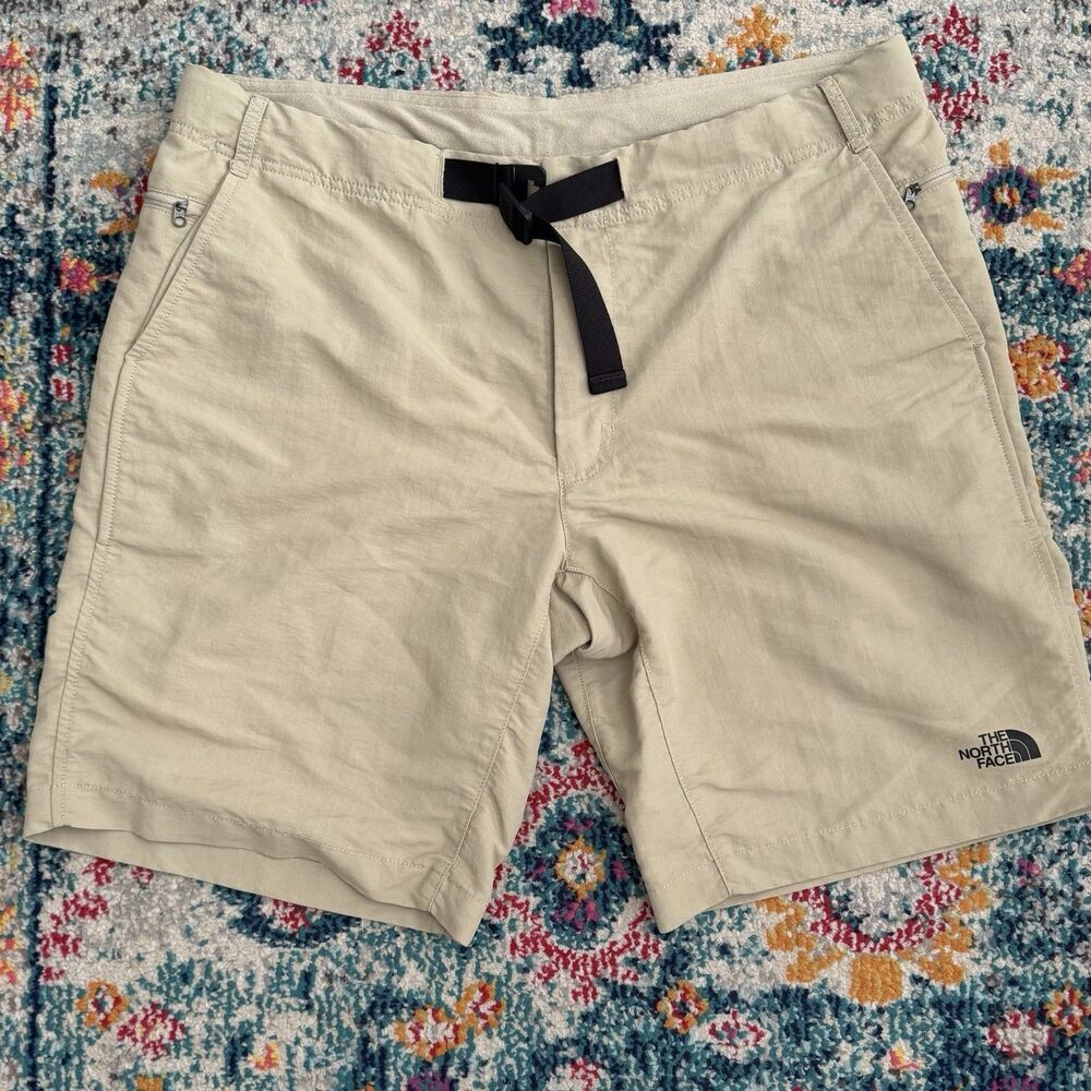 The North Face Paramount Trail Beige Belted Nylon Outdoor Short Size 38